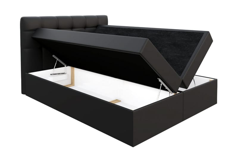 Svenes Kontinentalsäng 160x200 cm - Svart - Möbler - Säng - Kontinentalsäng