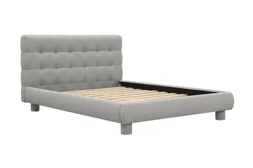 Teddy Komplett Sängpaket Sängram med Madrass 120x200 cm - Grå - Möbler - Säng - Komplett sängpaket