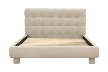 Teddy Komplett Sängpaket Sängram med Madrass 140x200 cm - Beige - Möbler - Säng - Komplett sängpaket