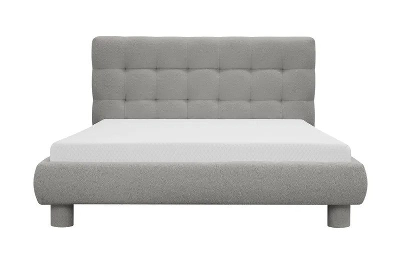 Teddy Komplett Sängpaket Sängram med Madrass 140x200 cm - Grå - M öbler - Säng - Komplett sängpaket