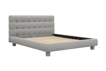 Teddy Komplett Sängpaket Sängram med Madrass 160x200 cm - Grå - Möbler - Säng - Komplett sängpaket