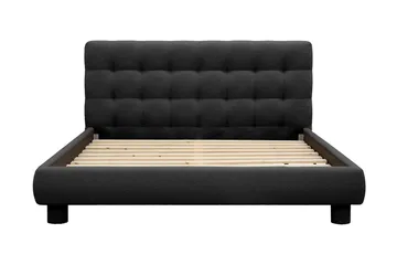 Teddy Komplett Sängpaket Sängram med Madrass 160x200 cm - Svart - Möbler - Säng - Komplett sängpaket