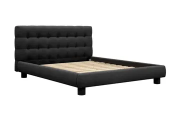 Teddy Komplett Sängpaket Sängram med Madrass 160x200 cm - Svart - Möbler - Säng - Komplett sängpaket