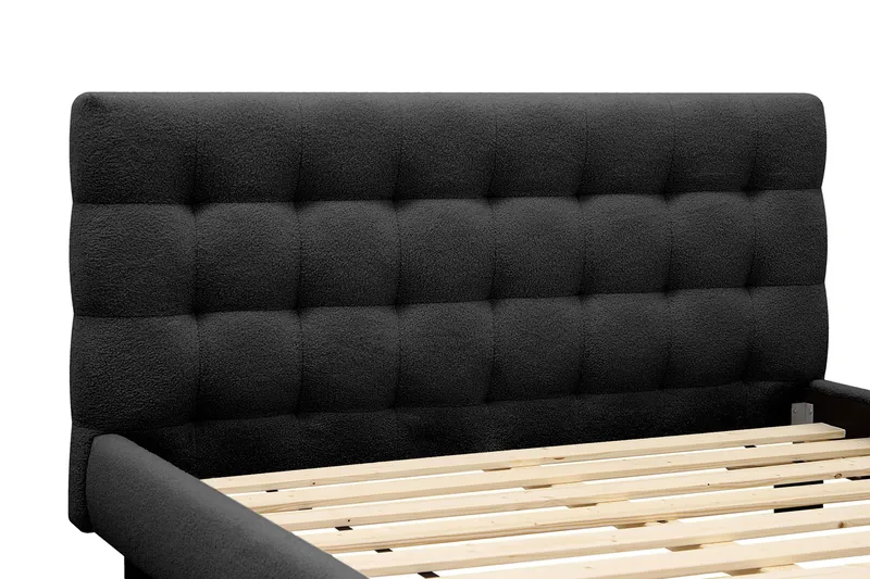 Teddy Komplett Sängpaket Sängram med Madrass 160x200 cm - Svart - Möbler - Säng - Komplett sängpaket