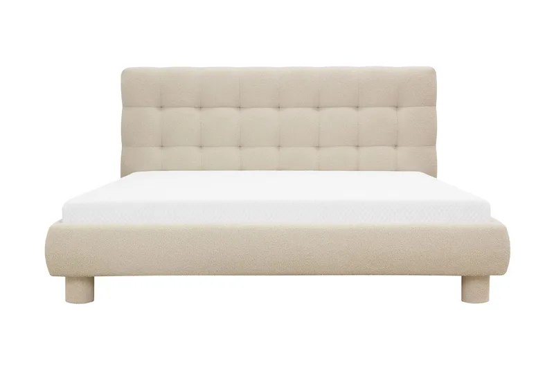 Teddy Komplett Sängpaket Sängram med Madrass 180x200 cm, Beige