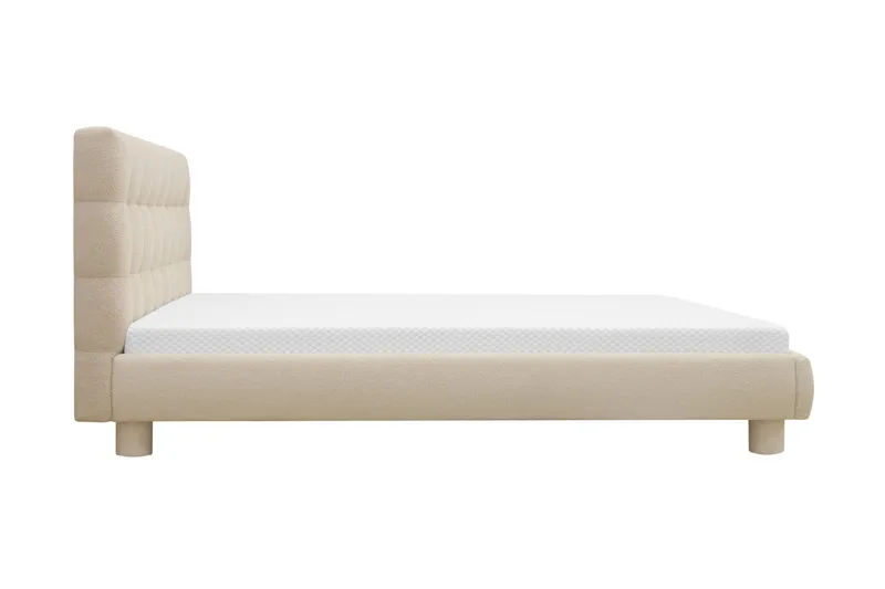 Teddy Komplett Sängpaket Sängram med Madrass 180x200 cm - Beige - Möbler - Säng - Komplett sängpaket