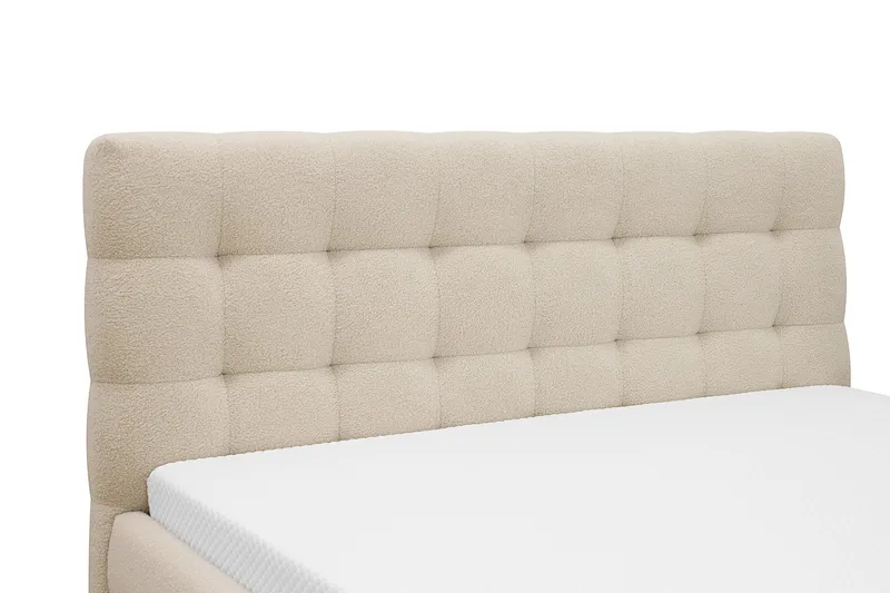 Teddy Komplett Sängpaket Sängram med Madrass 180x200 cm - Beige - Möbler - Säng - Komplett sängpaket