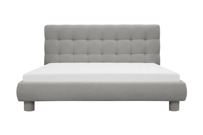 Teddy Komplett Sängpaket Sängram med Madrass 180x200 cm - Grå - Möbler - Säng - Komplett sängpaket