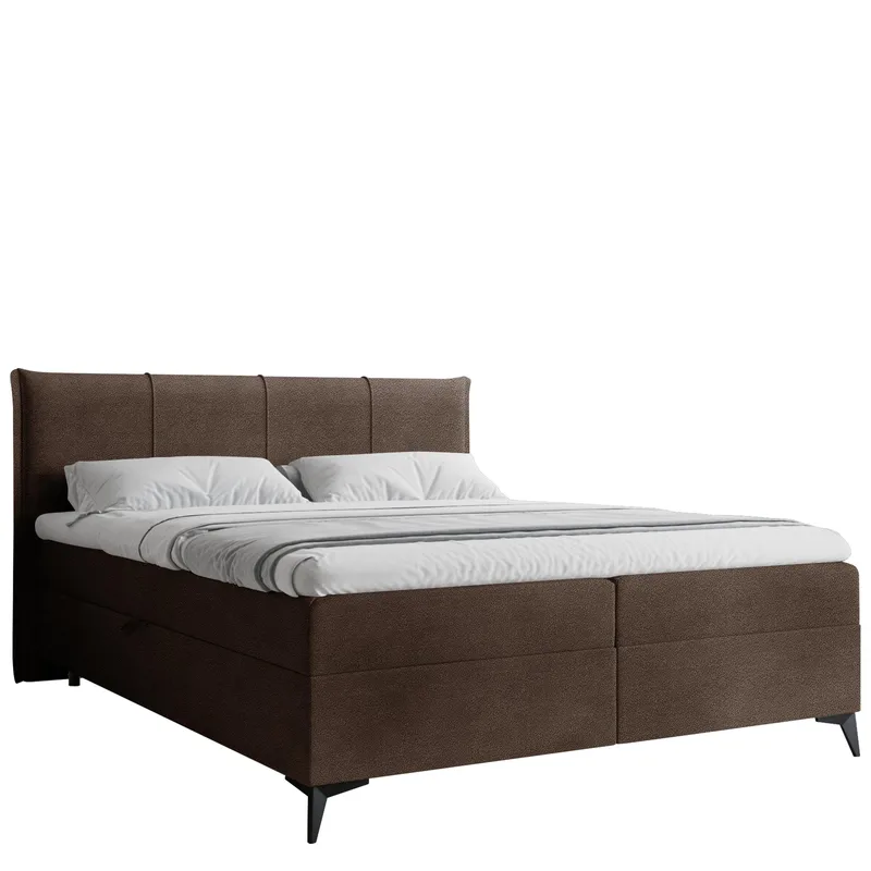 Thoros Komplett Sängpaket 180x200 cm Kontinentalsäng med Förvaring, Brun