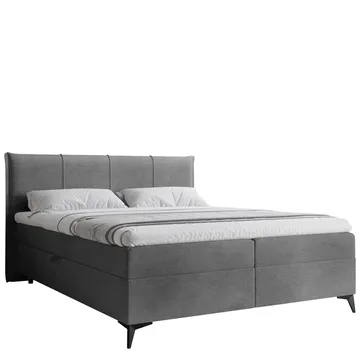 Thoros Komplett Sängpaket 180x200 cm Kontinentalsäng med Förvaring - Grå - Möbler - Säng - Komplett sängpaket