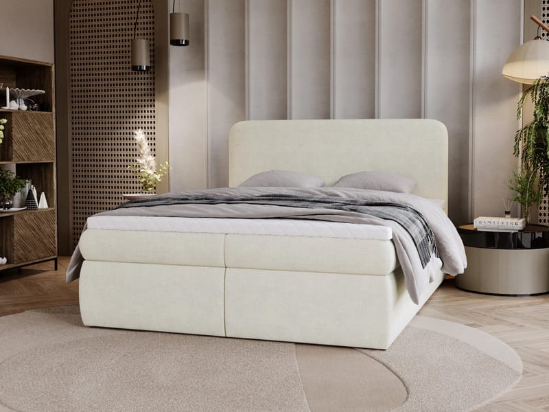 Thyrelis Sängpaket Kontinentalsäng 160x200 cm med Lyftförvaring - Beige - Möbler - Säng - Kontinentalsäng