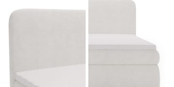 Thyrelis Sängpaket Kontinentalsäng 160x200 cm med Lyftförvaring - Grå - Möbler - Säng - Kontinentalsäng
