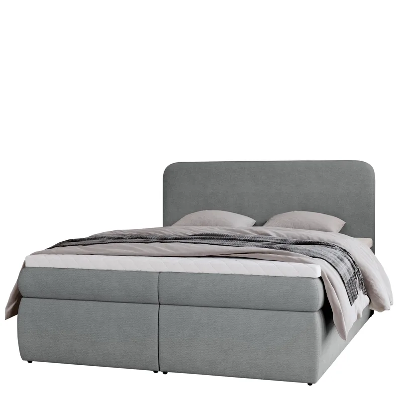 Thyrelis Sängpaket Kontinentalsäng 160x200 cm med Lyftförvaring, Grå
