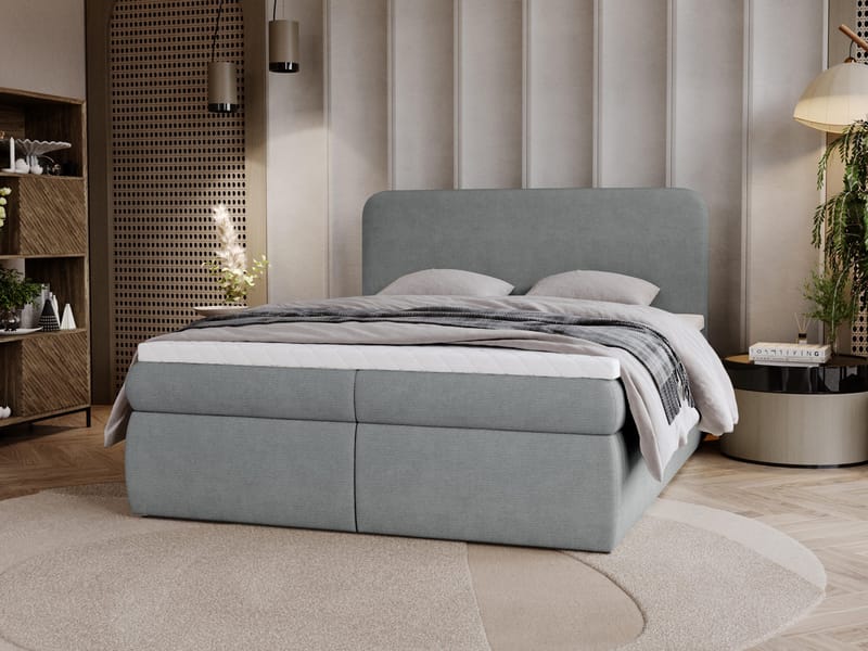 Thyrelis Sängpaket Kontinentalsäng 180x200 cm med Lyftförvaring - Grå - Möbler - Säng - Kontinentalsäng