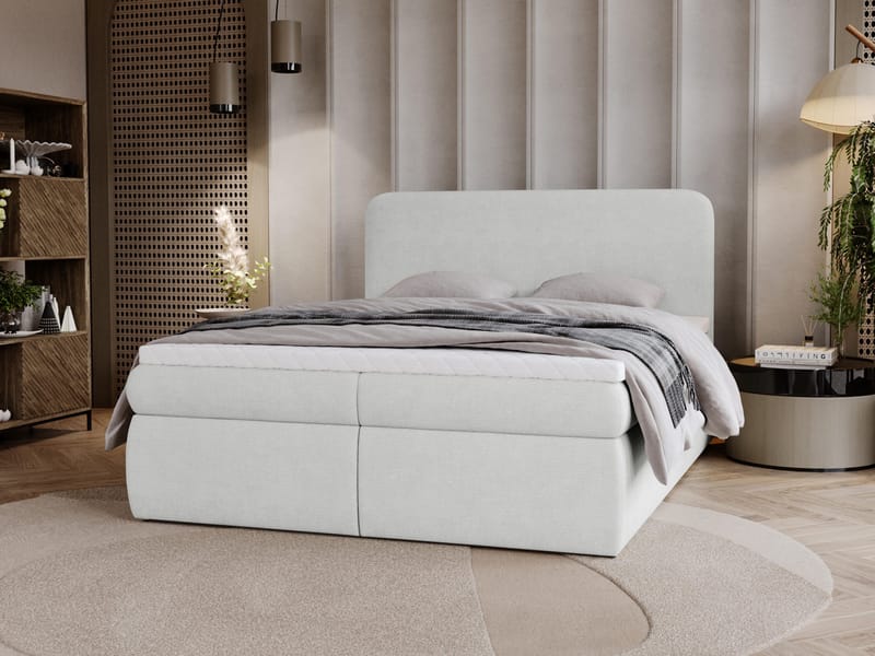 Thyrelis Sängpaket Kontinentalsäng 180x200 cm med Lyftförvaring - Ljusgrå - Möbler - Säng - Kontinentalsäng