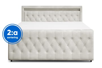 Tilly Komplett Sängpaket med förvaring LED-belysning 180x200 cm