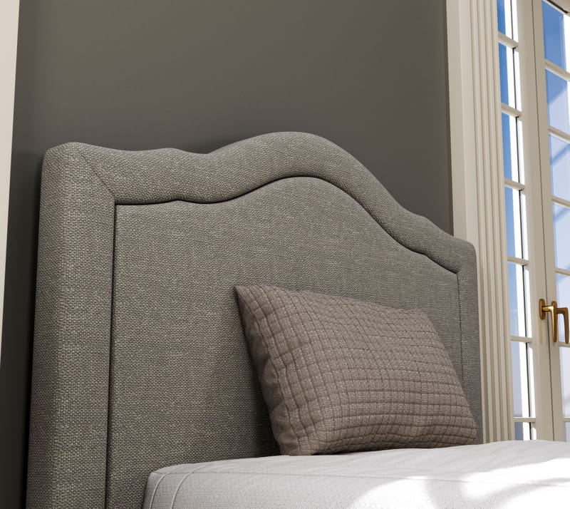 Tolina Sängram 100x200 cm - Crème, ek, grå - Möbler - Säng - Sängram & sängstomme