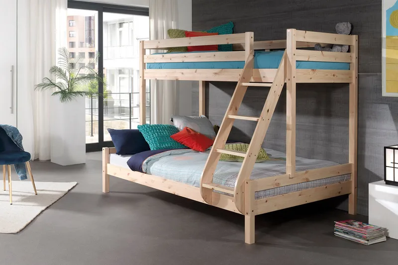 Pirue Familjesäng - Trä/Brun - Möbler - Säng - Våningssäng - Familjevåningssäng
