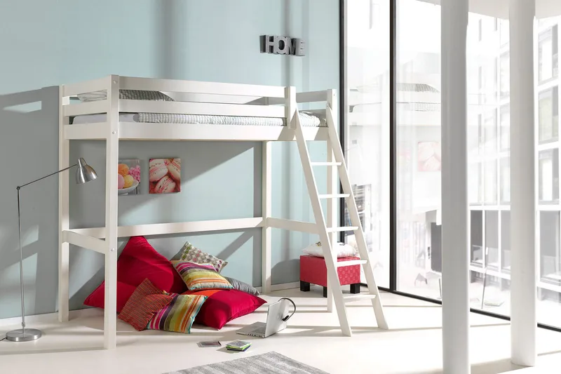 Pirue Loftsäng 90x200 - Vit - Möbler - Säng - Våningssäng