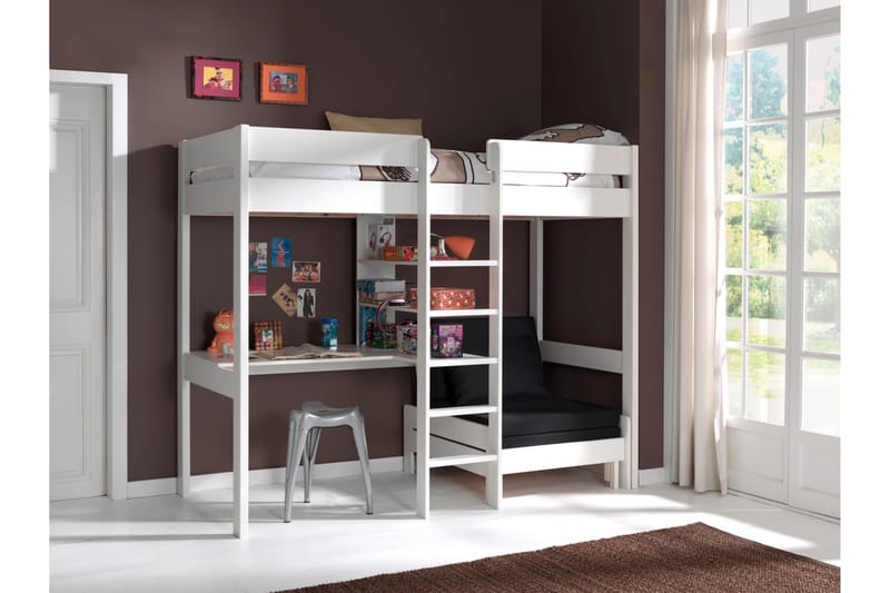 Sovaren Loftsäng med Myshörna - Vit - Möbler - Säng - Våningssäng
