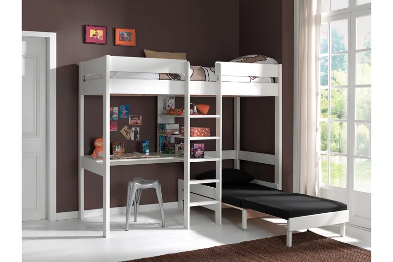 Sovaren Loftsäng med Myshörna - Vit - Möbler - Säng - Våningssäng