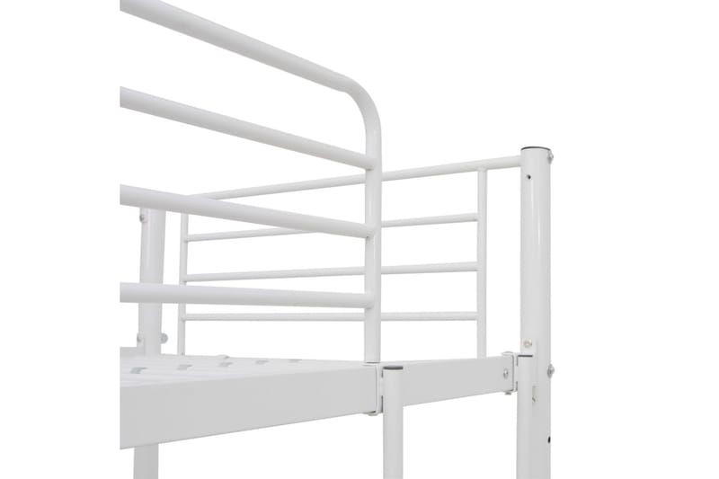 Våningssäng med bord vit metall 90x200 cm - Vit - Möbler - Säng - Våningssäng