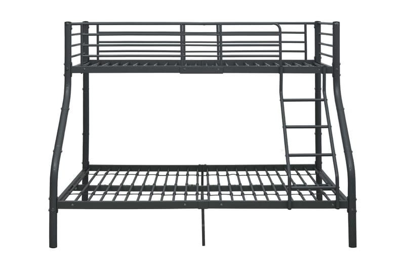 Våningssäng svart metall 140x200/90x200 cm - Svart - Möbler - Säng - Våningssäng