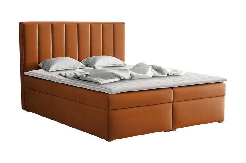 Valasco Kontinentalsäng 160x200 cm  Brun/Orange, Brun/Orange