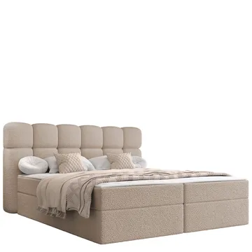 Varlen Komplett Sängpaket Kontinentalsäng med förvaring 140x200 cm Rutad