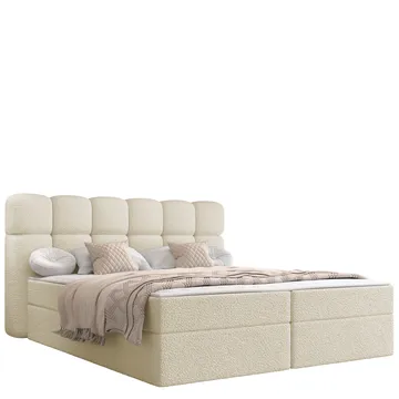 Varlen Komplett Sängpaket Kontinentalsäng med förvaring 140x200 cm Rutad
