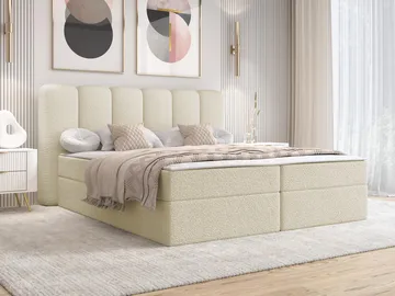 Varlen Komplett Sängpaket Kontinentalsäng med förvaring 180x200 cm - beige - Möbler - Säng - Kontinentalsäng