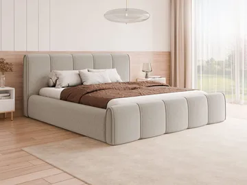 Varlinor Sängram 180x200 cm med Förvaring - Beige - Möbler - Säng - Sängram & sängstomme