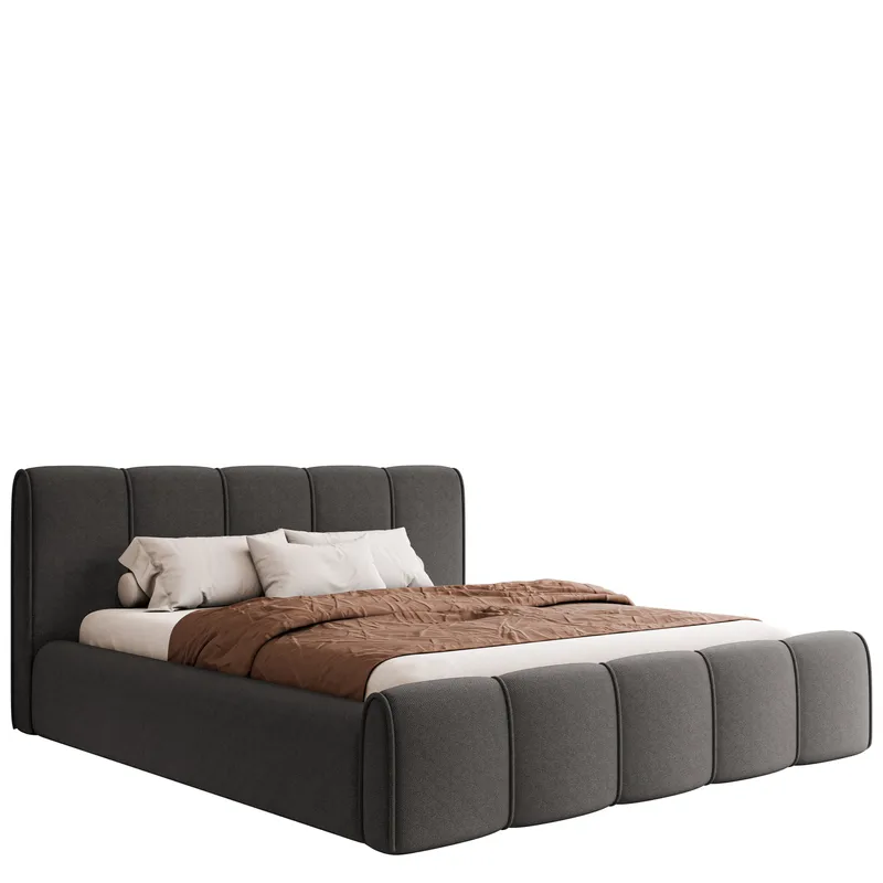 Varlinor Sängram 180x200 cm med Förvaring, Grå