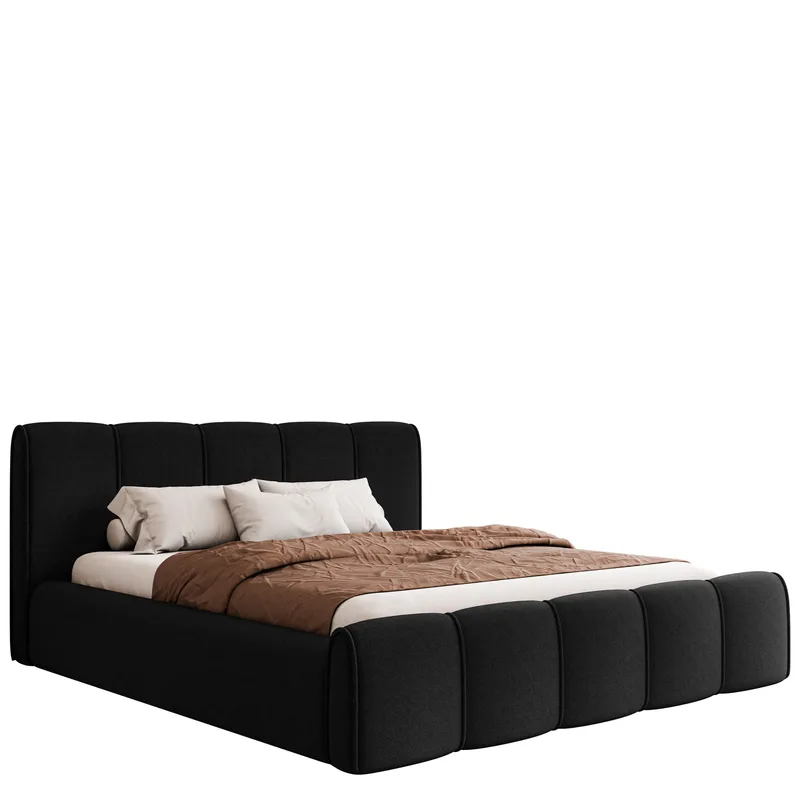 Varlinor Sängram 180x200 cm med Förvaring, Svart