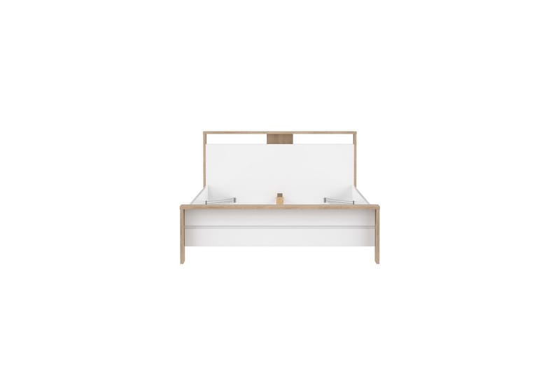 Varun Sängram 140x190 cm - Vit/Natur - Möbler - Säng - Sängram & sängstomme