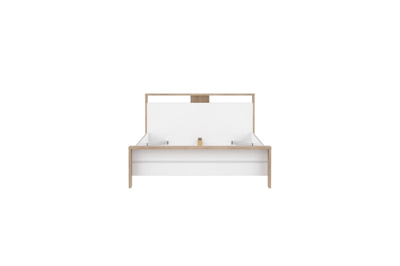 Varun Sängram 140x190 cm - Vit/Natur - Möbler - Säng - Sängram & sängstomme