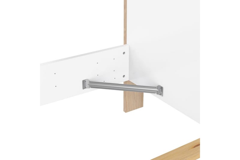 Varun Sängram 140x190 cm - Vit/Natur - Möbler - Säng - Sängram & sängstomme