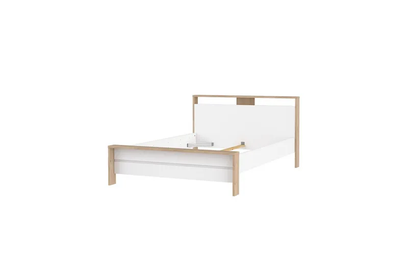 Varun Sängram 140x200 cm, Vit/Natur