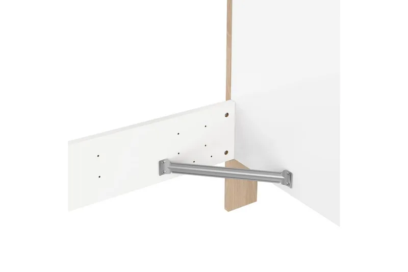 Varun Sängram 140x200 cm - Vit/Natur - Möbler - Säng - Sängram & sängstomme