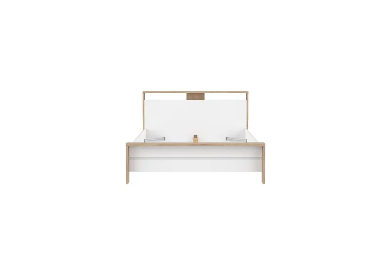 Varun Sängram 140x200 cm - Vit/Natur - Möbler - Säng - Sängram & sängstomme