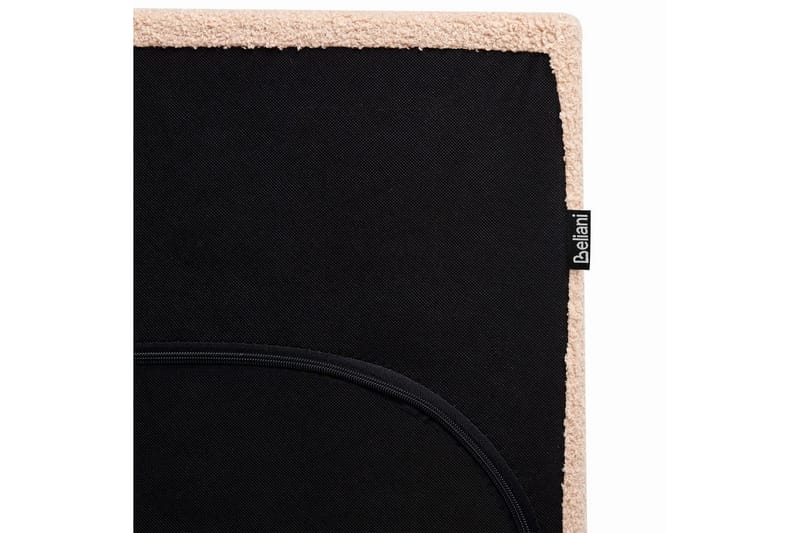 Vattensäng Albi - Beige, svart/Bouclé, 160x200 cm - Möbler - Säng - Vattensängar