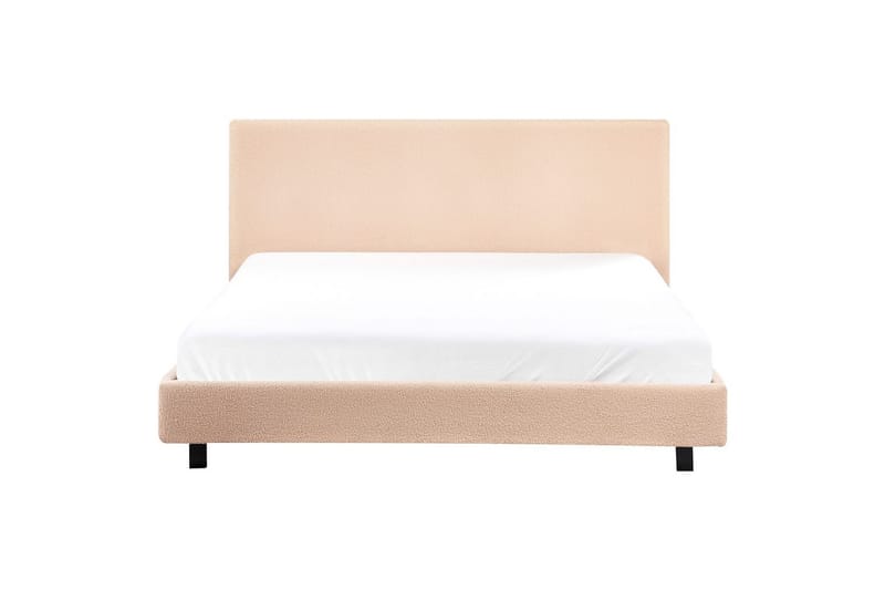 Vattensäng Albi - Beige, svart/Bouclé, 160x200 cm - Möbler - Säng - Vattensängar