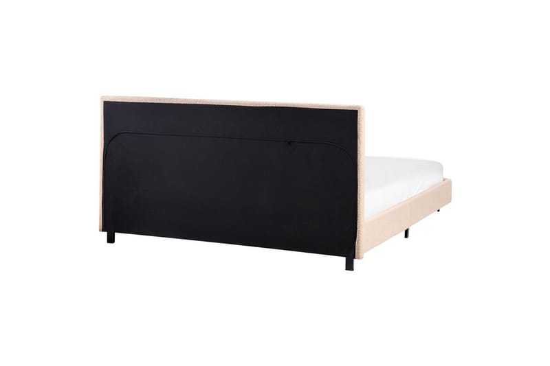 Vattensäng Albi - Beige, svart/Bouclé, 160x200 cm - Möbler - Säng - Vattensängar