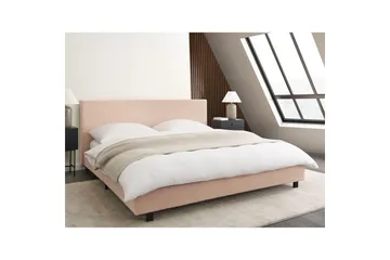Vattensäng Albi - Beige, svart/Bouclé, 180x200 cm - Möbler - Säng - Vattensängar
