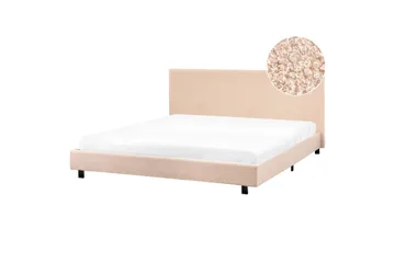 Vattensäng Albi - Beige, svart/Bouclé, 180x200 cm - Möbler - Säng - Vattensängar