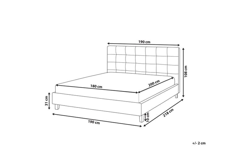 Vattensäng La Rochelle - Mörkgrå, 180x200 cm - Möbler - Säng - Vattensängar