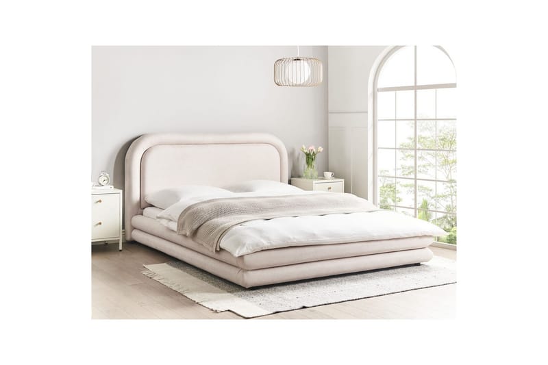 Vattensäng Lavardens - Beige, svart, 160x200 cm - Möbler - Säng - Vattensängar