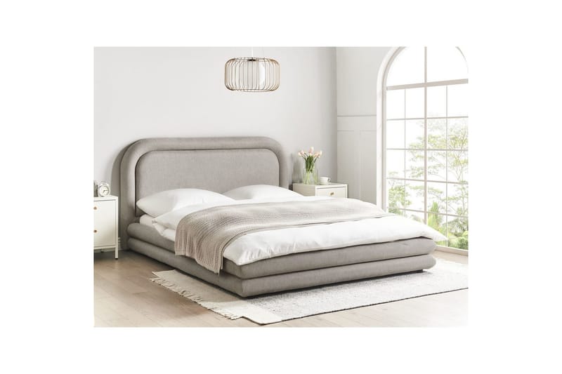 Vattensäng Lavardens - Taupe, svart, 160x200 cm - Möbler - Säng - Vattensängar