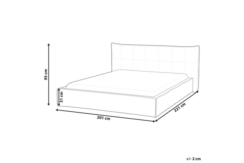 Vattensäng Lestre - Taupe, svart, 160x200 cm - Möbler - Säng - Vattensängar