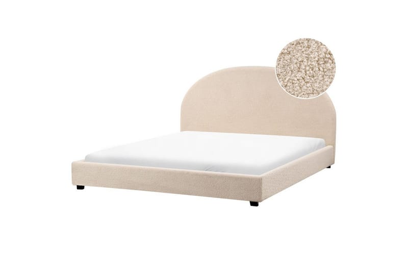 Vattensäng Vaucluse - Beige Bouclé, 180x200 cm - Möbler - Säng - Vattensängar